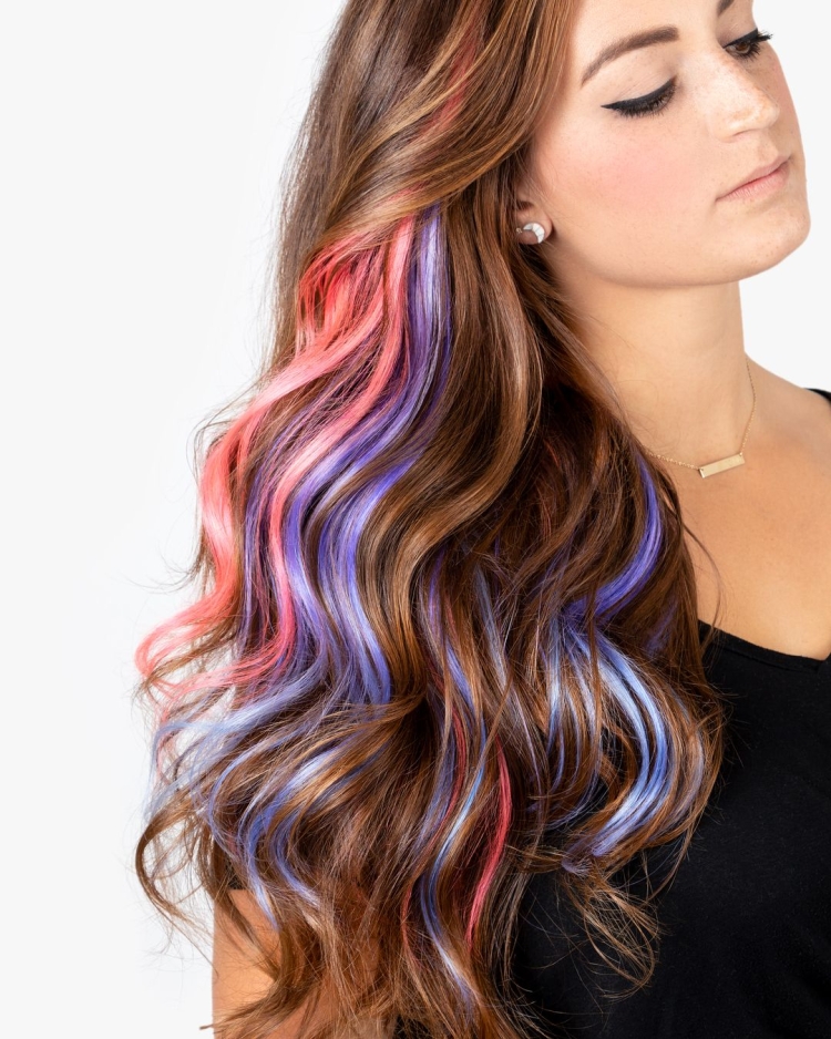 Разноцветные пряди
