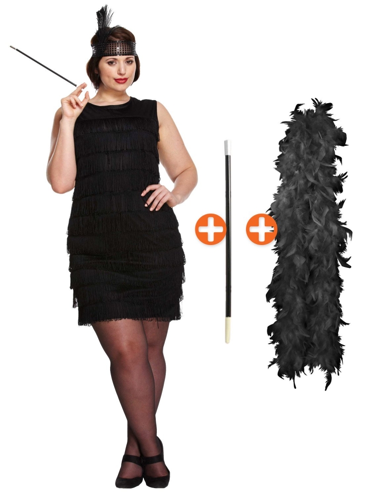 Платье для гангстерской вечеринки для полных женщин