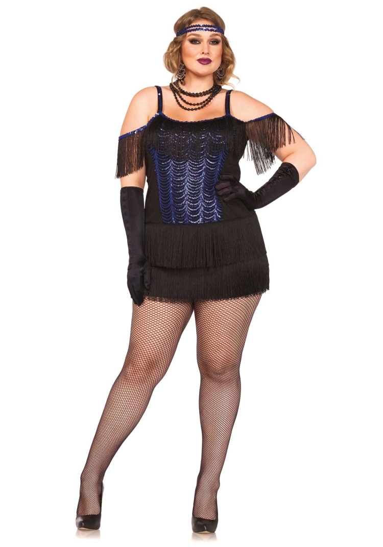 Стиль Гэтсби женщины плюс сайз