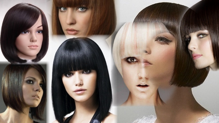 Стрижки под каре с челкой