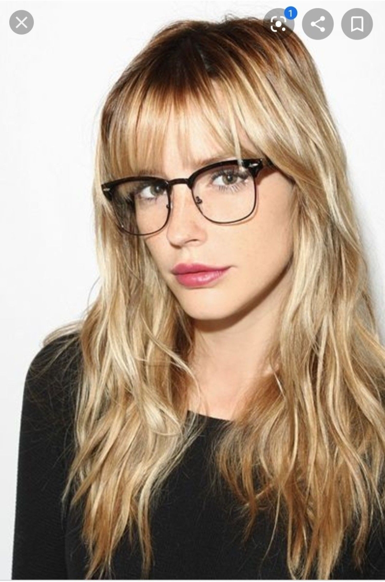 Челка с очками для зрения