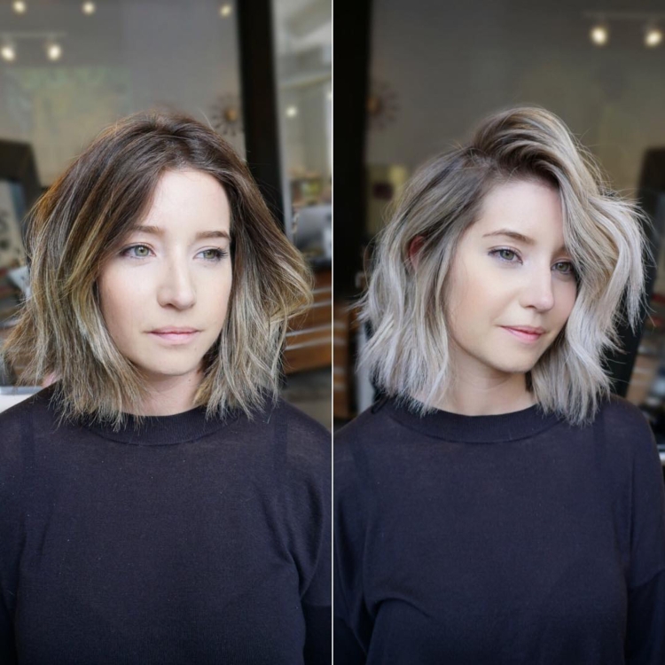 Шатуш на каре пепельный