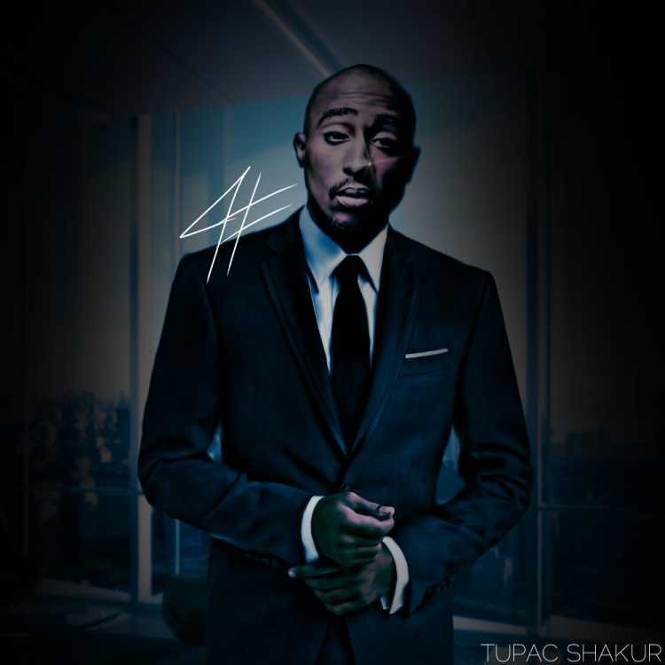 Tupac в костюме