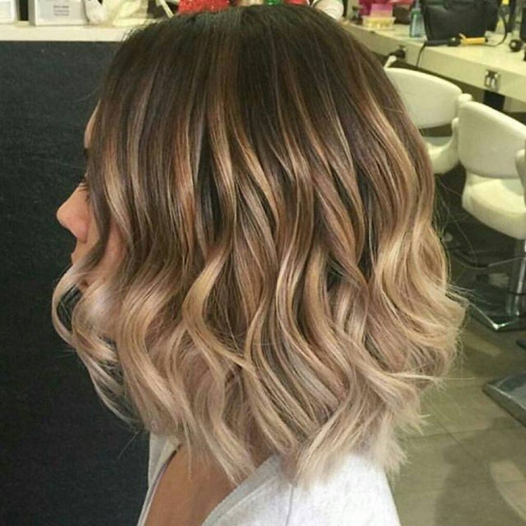 Омбре балаяж на короткие волосы