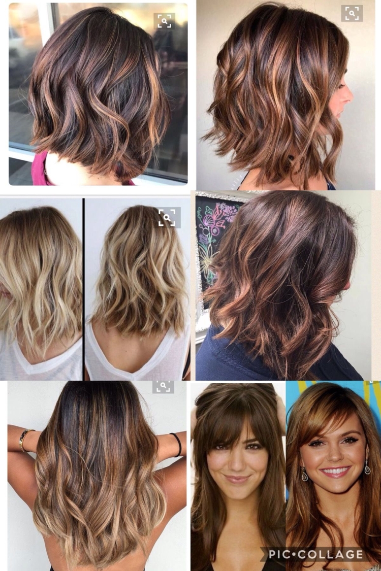 Стрижки и окрашивание на волосы средней длины