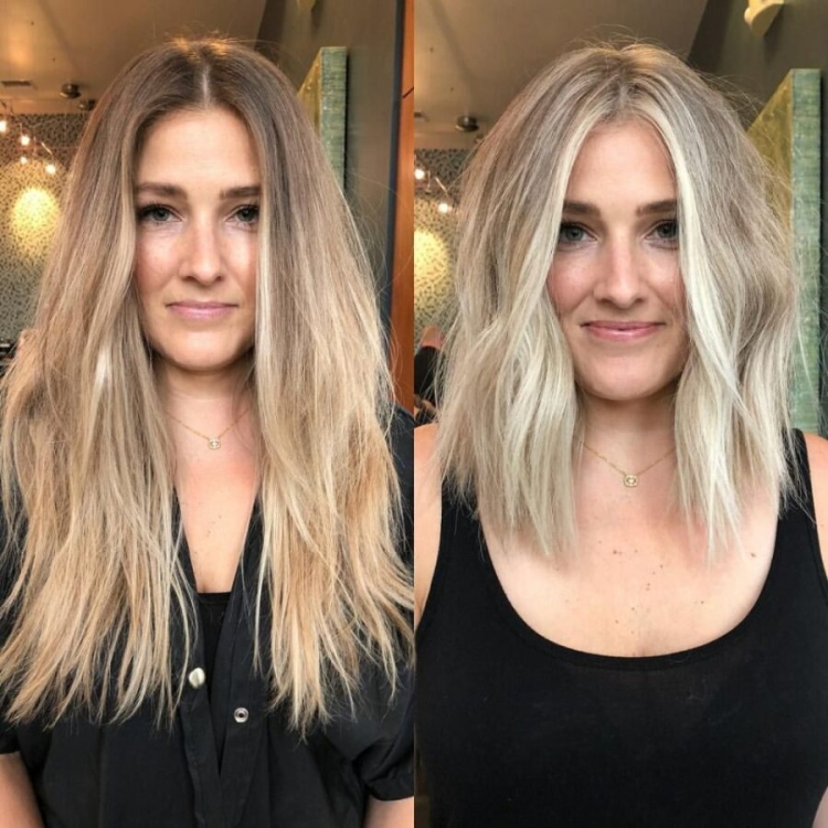 Контуринг волос на русые волосы