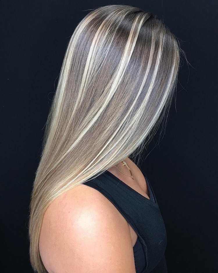 Красивое мелирование на русые волосы