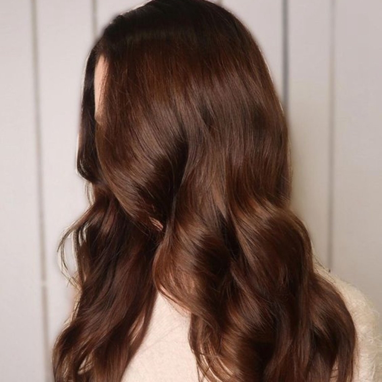 Шоколадно коричневые волосы