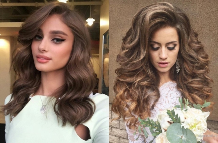 Объёмные Локоны на средние волосы