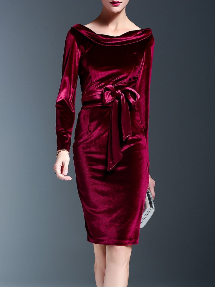 Платье из велюра для женщин