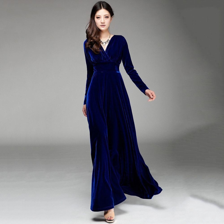 BGN бархат-велюр платье макси