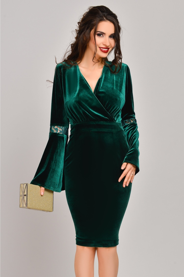 Платье из бархата фасоны