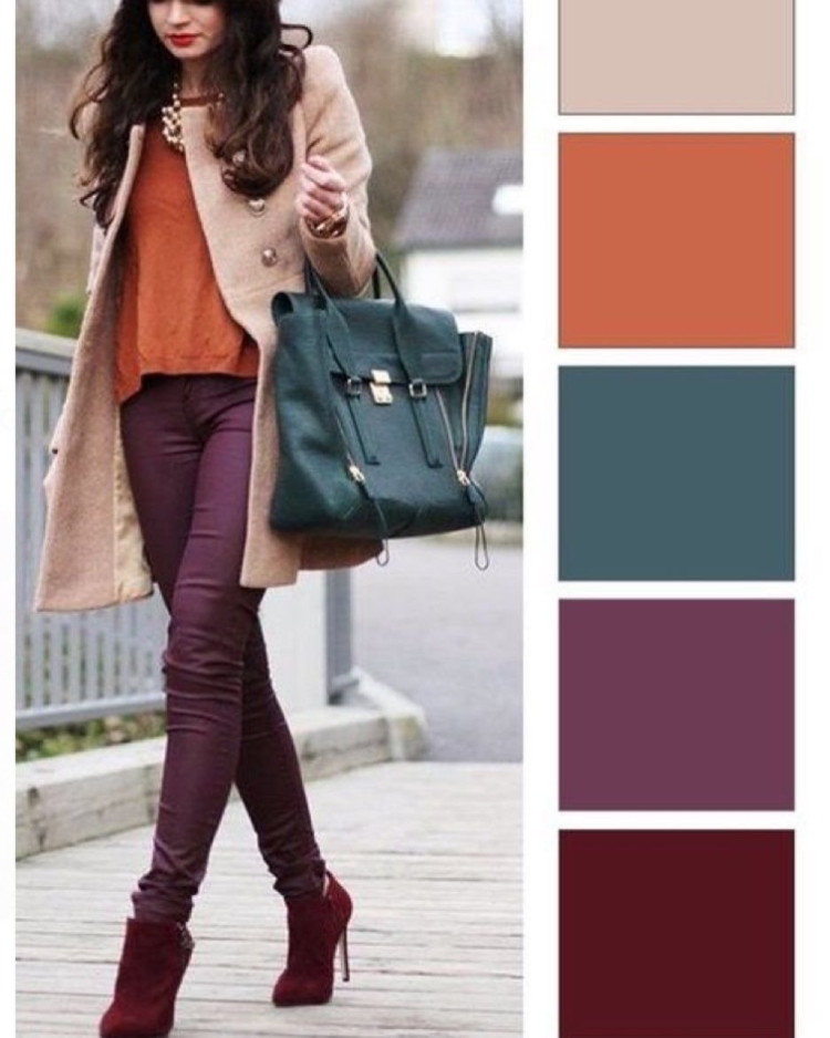 Цветовые сочетания с бордовым