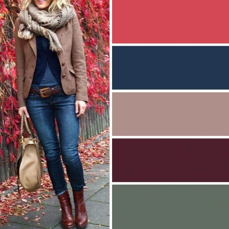 Сочетания цветов в бардовым