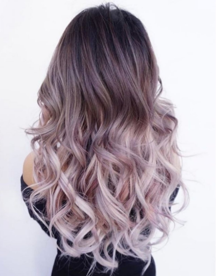 Омбре балаяж холодные оттенки