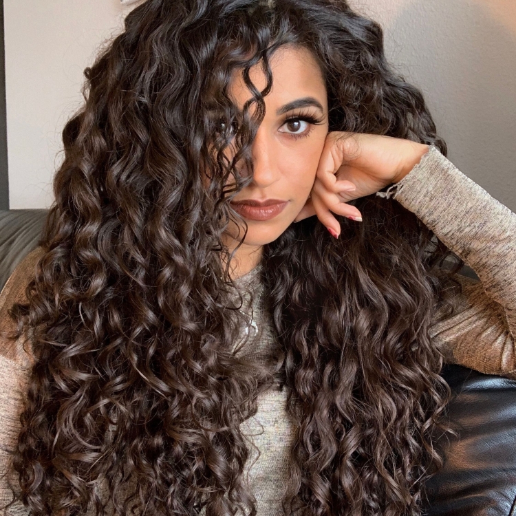 Кудри на длинные волосы