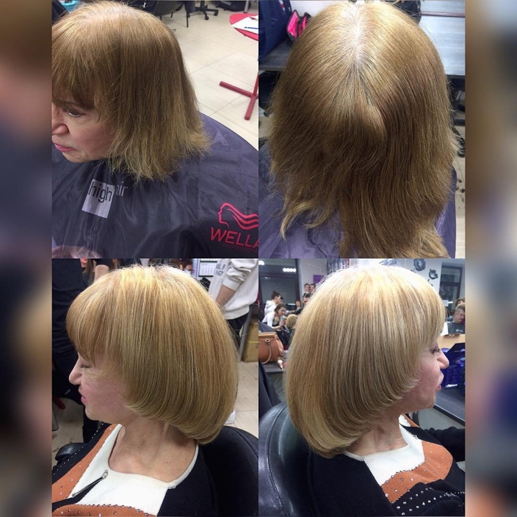 Стрижка сессон сзади