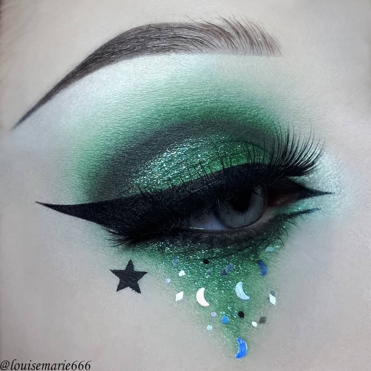 Макияж глаз Слизерин