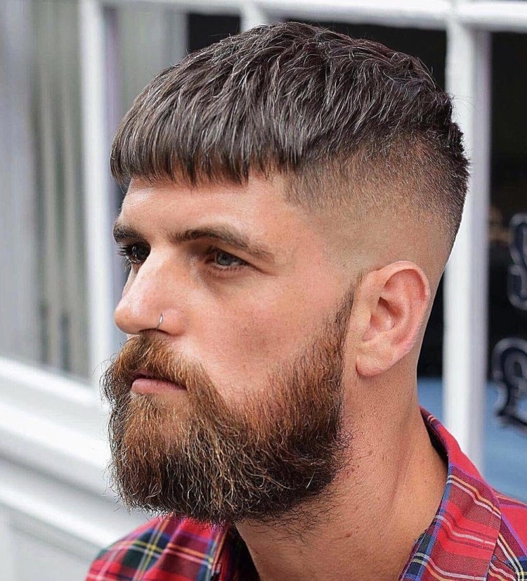 Кроп фейд с бородой