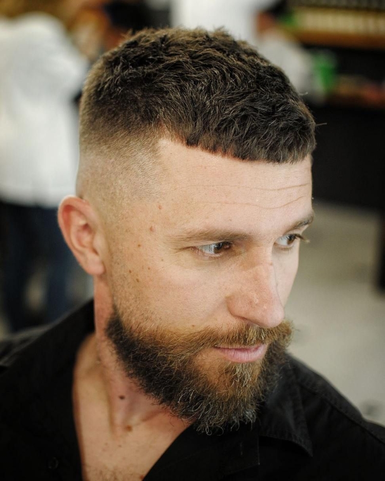 Кроп стрижка Цезарь