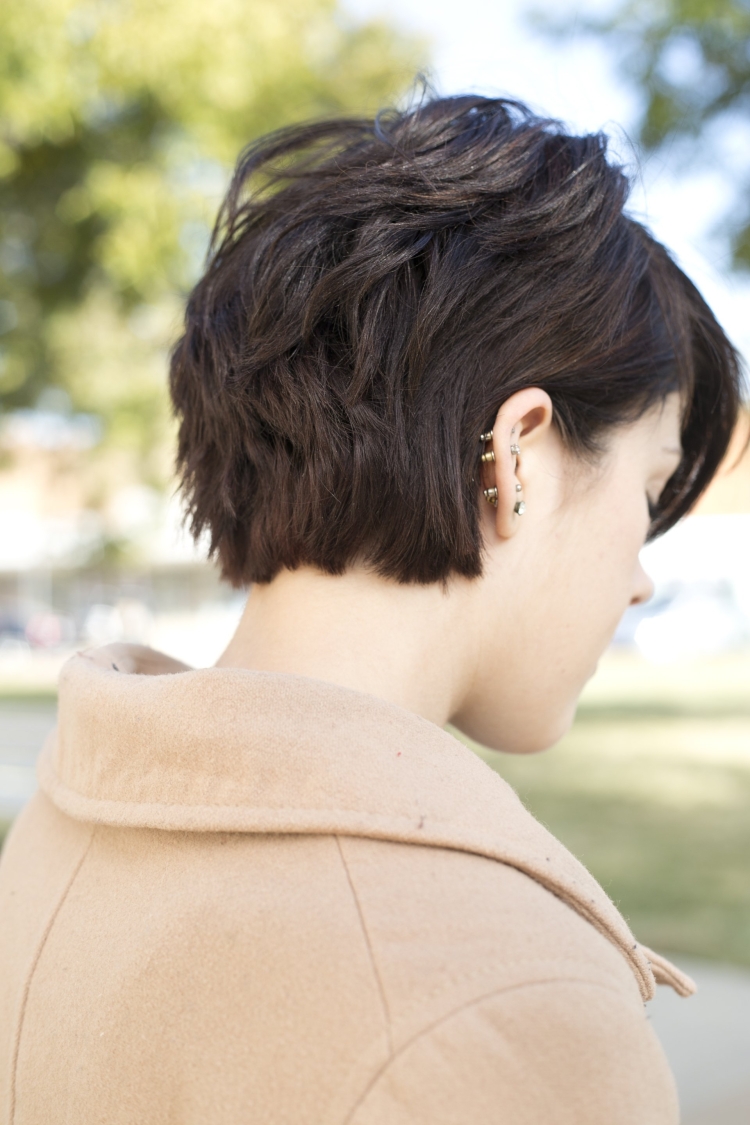 Короткая стрижка со спины