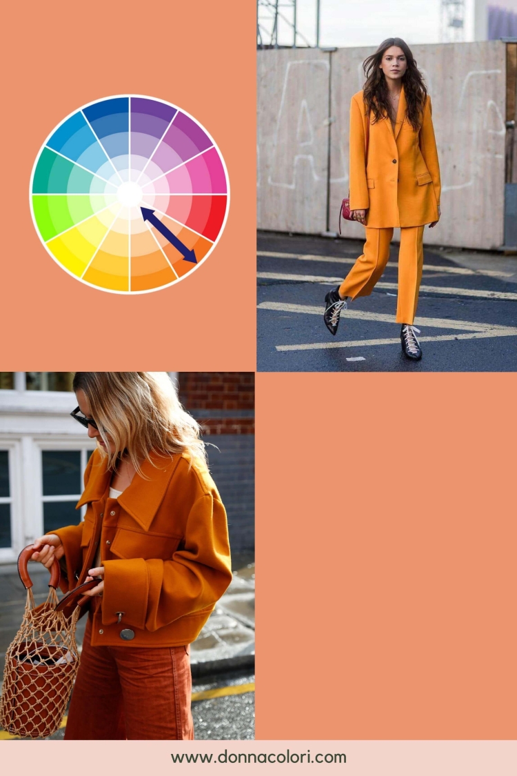 Компаньон оранжевого цвета в одежде