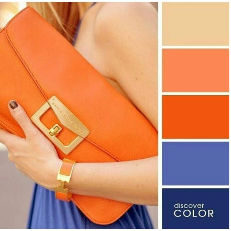 Сочетание орнжевогоцвета