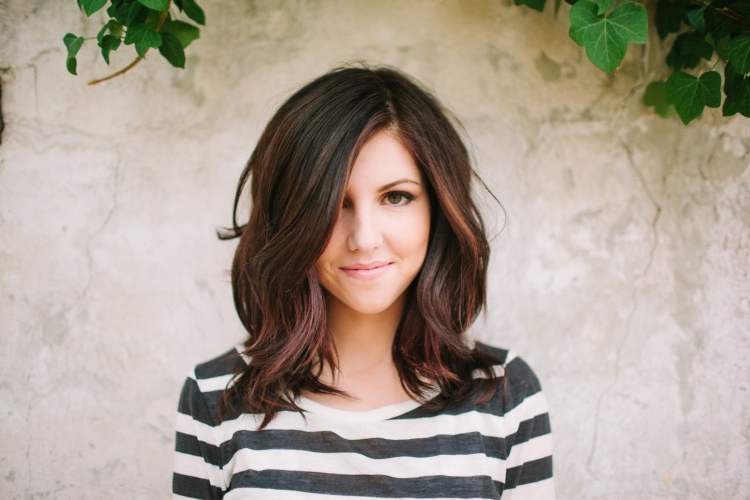 Лонг Боб на волнистые волосы