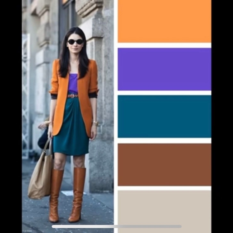 Сочетание коричневого цвета в одежде
