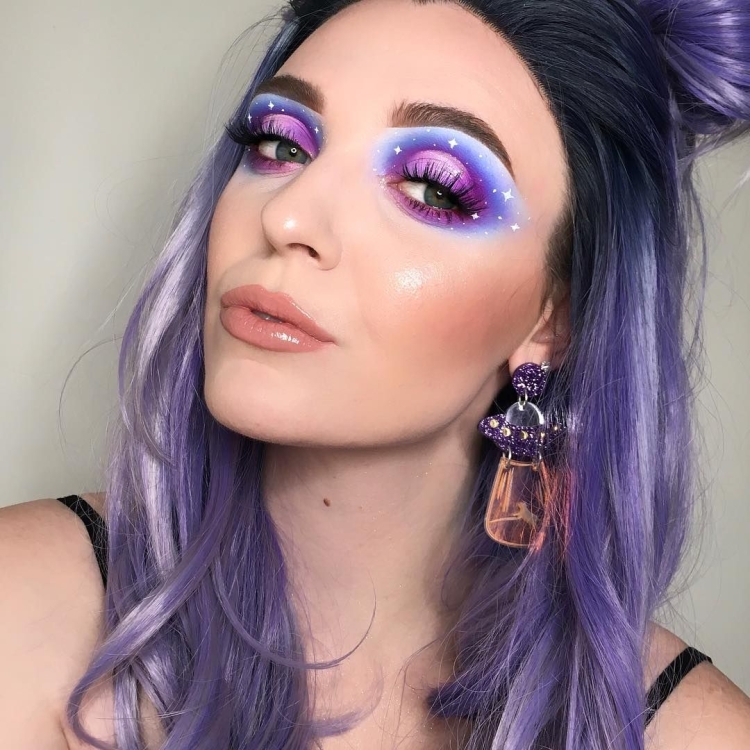 Макияж в космическом стиле