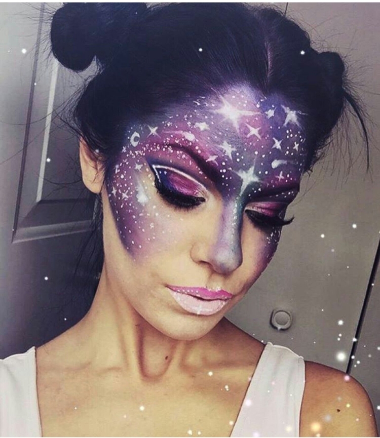 Макияж в стиле космос