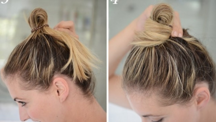 Шишка на короткие волосы