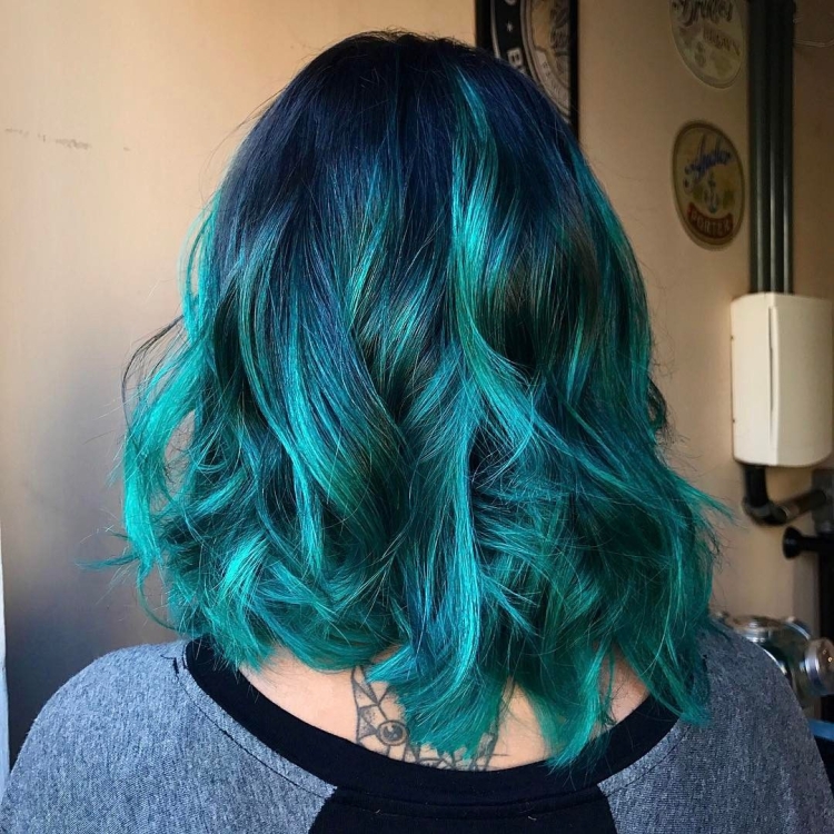 Бирюзовое окрашивание