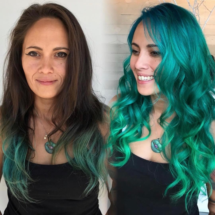 Бирюзовая краска для волос