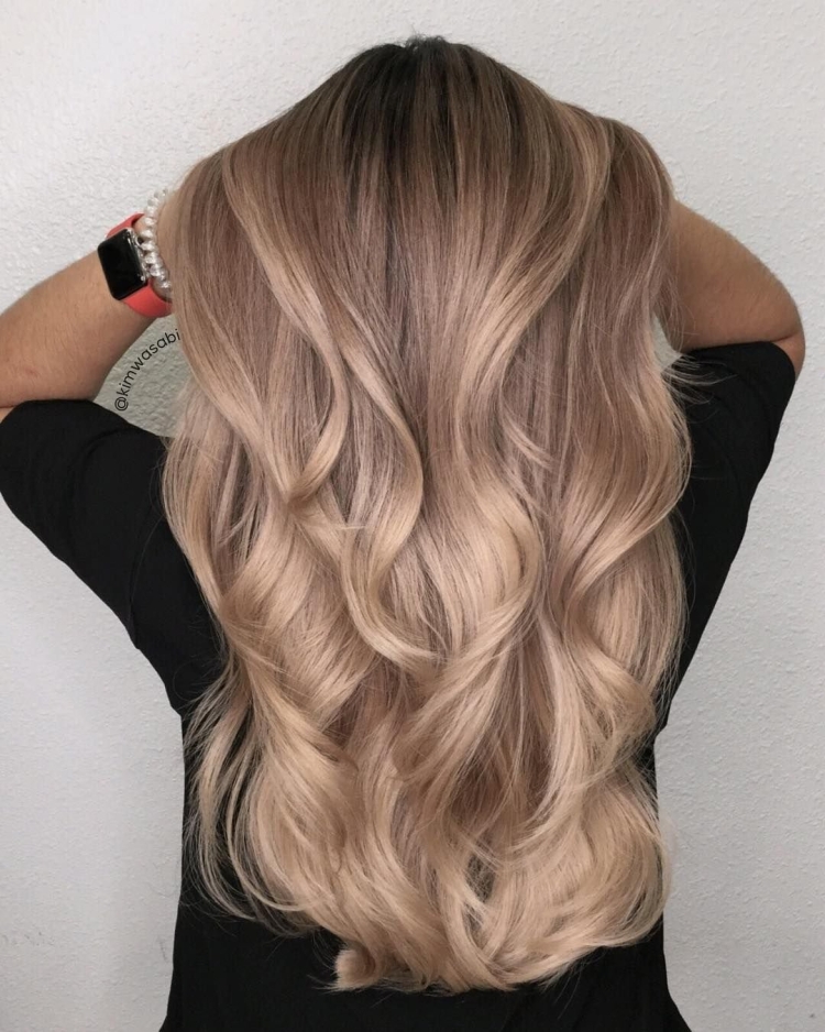 Красивое окрашивание на светлые волосы