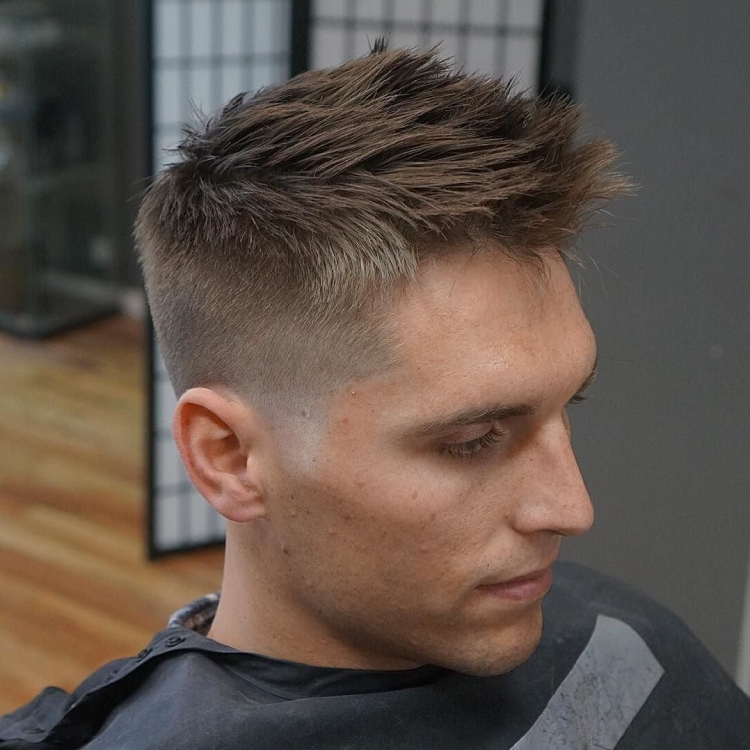 Стрижка с короткими висками мужская
