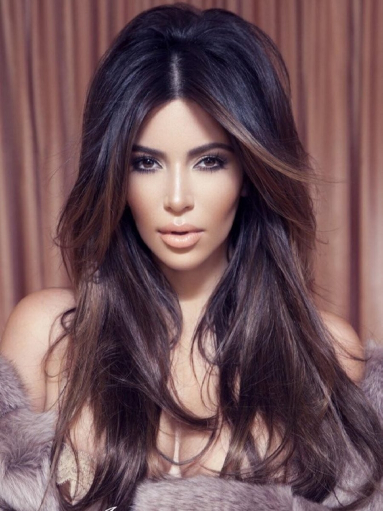 Светлые пряди на черном