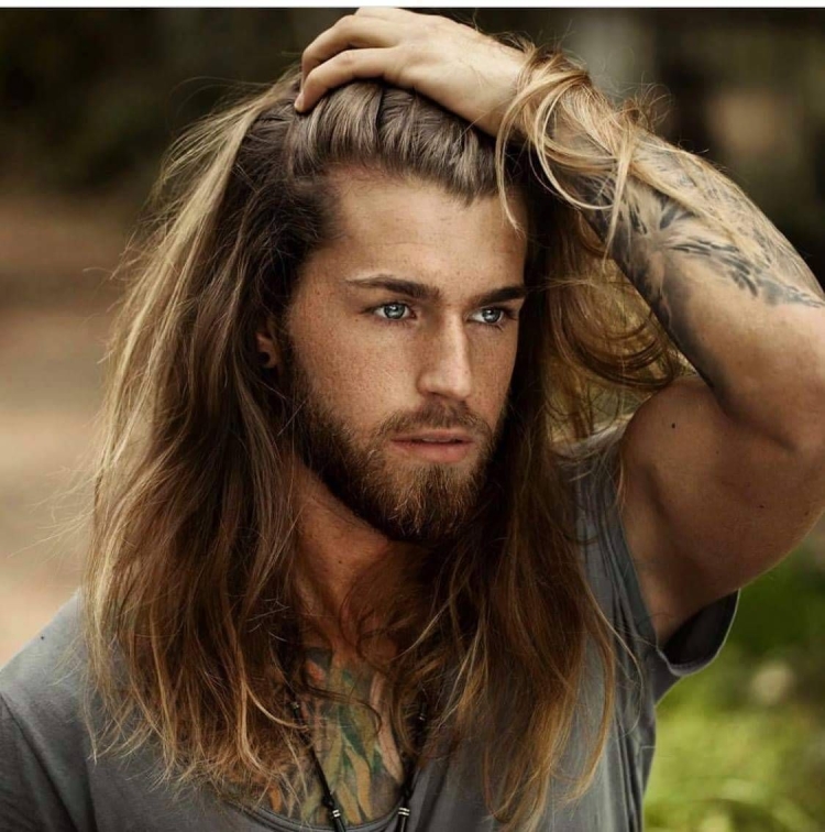 Хайр стайл длинные мужские волосы