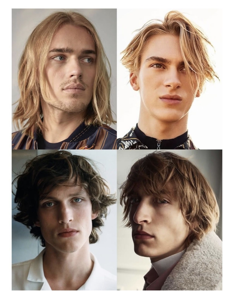 Мужская прическа гранж на средние волосы