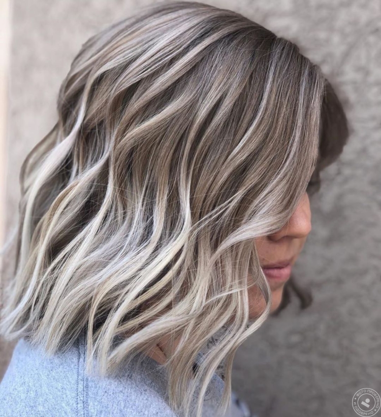 Пепельное мелирование на Каскад