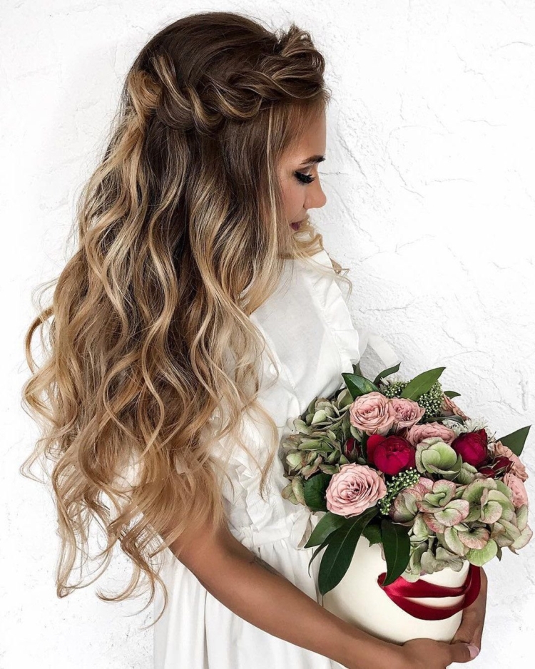 Свадебные прически с распущенными волосами