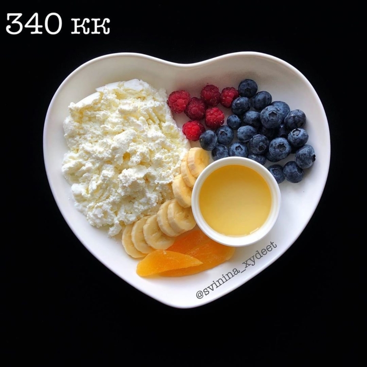 Красивый завтрак творог