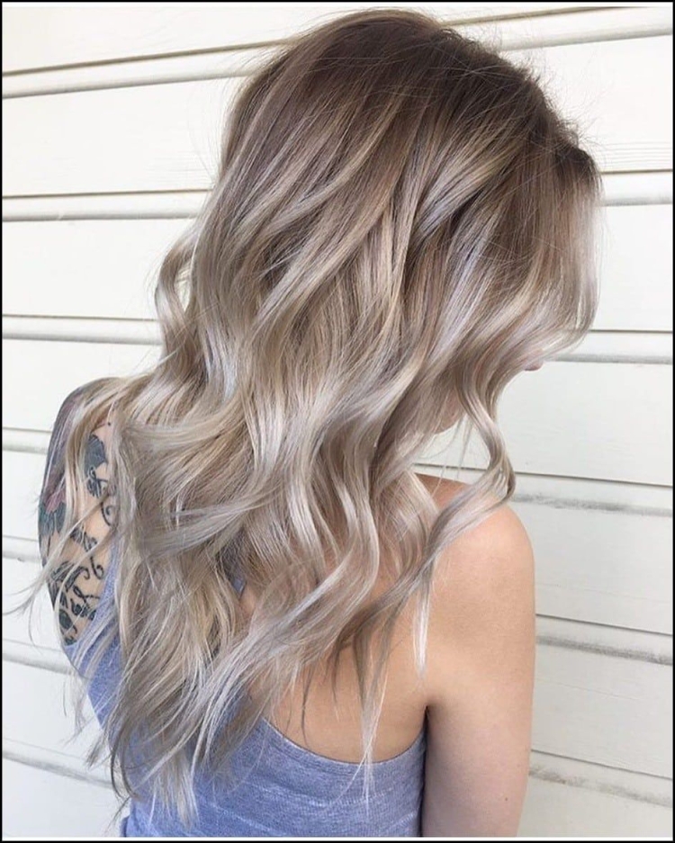 Окрашивание балаяж пепельно русый