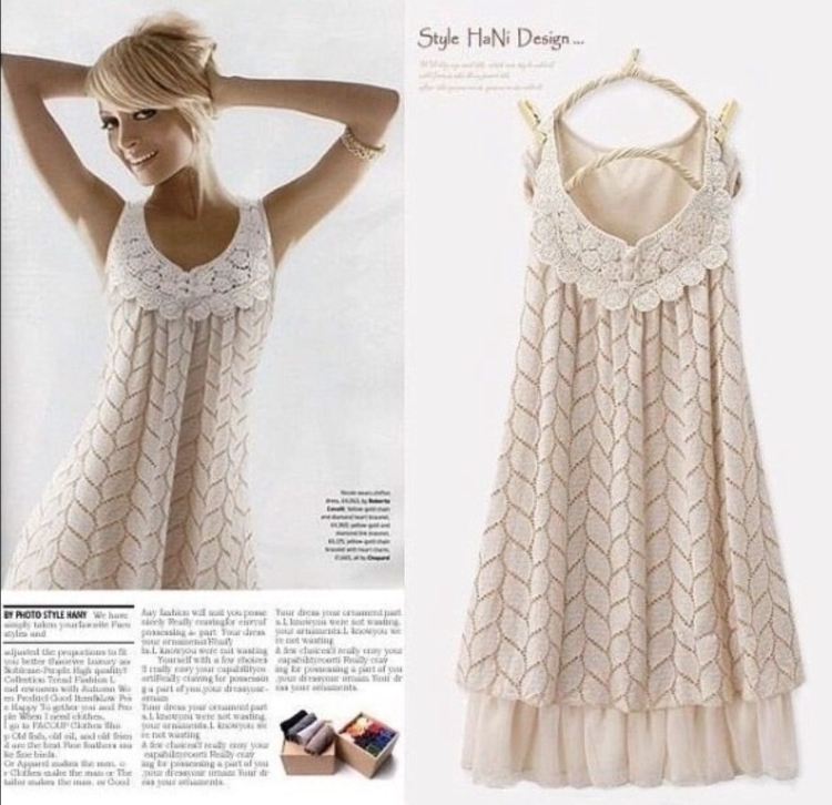 Летние платья ткань и крючок