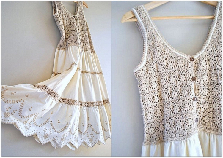 Комбинированные вязаные вещи