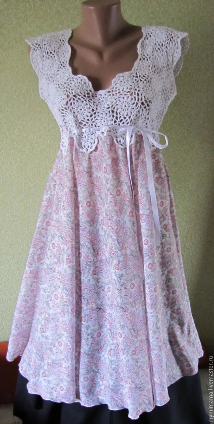 Вязаный верх для платья