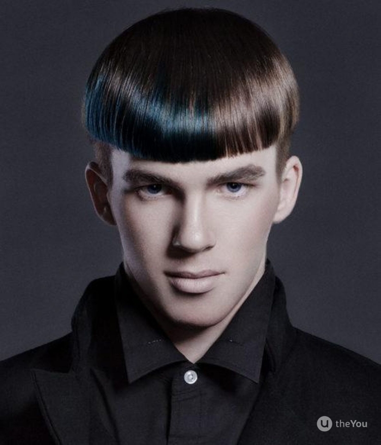 Стрижка горшок мужская 2022