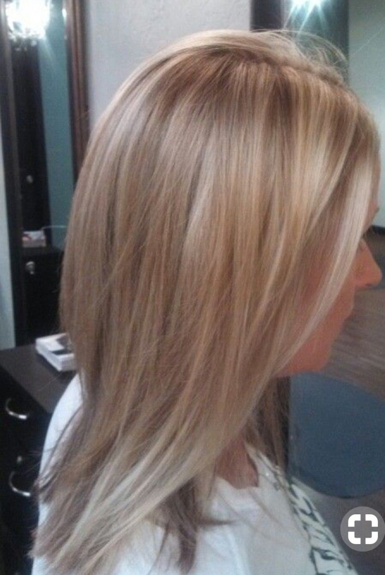 Мелирование бежевый блонд