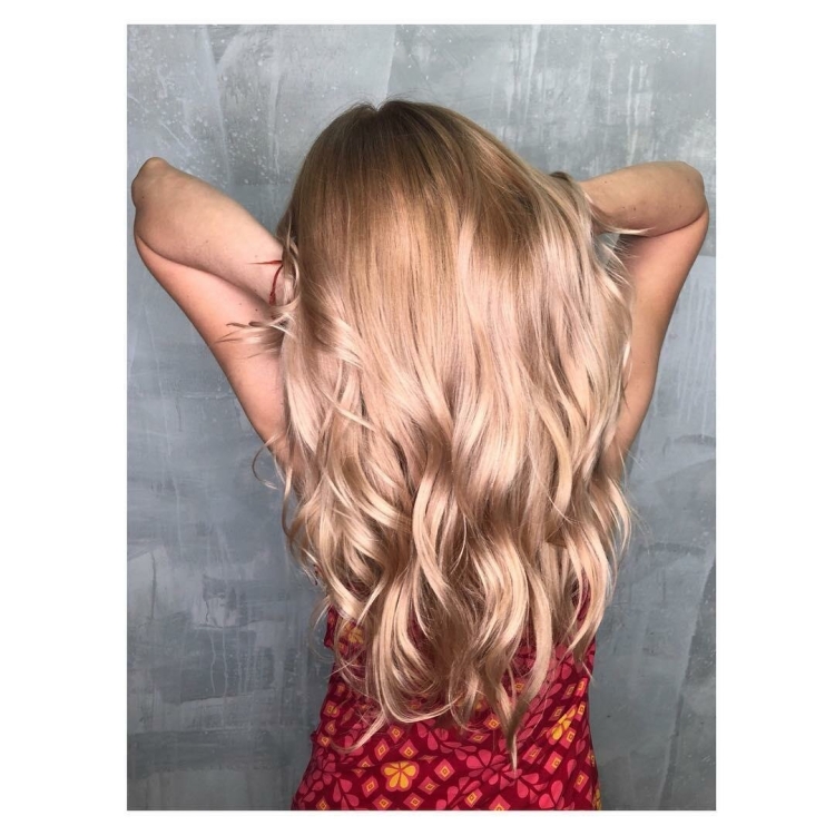 Клубничный блонд теплый