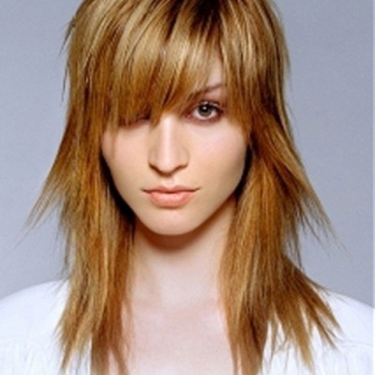 Стрижка волчица на средние